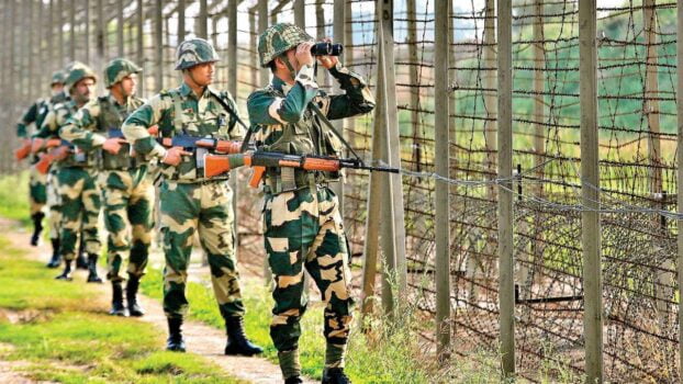 BSF suspects some flying object near Indo-Pak border recovers Narcotics and weapon