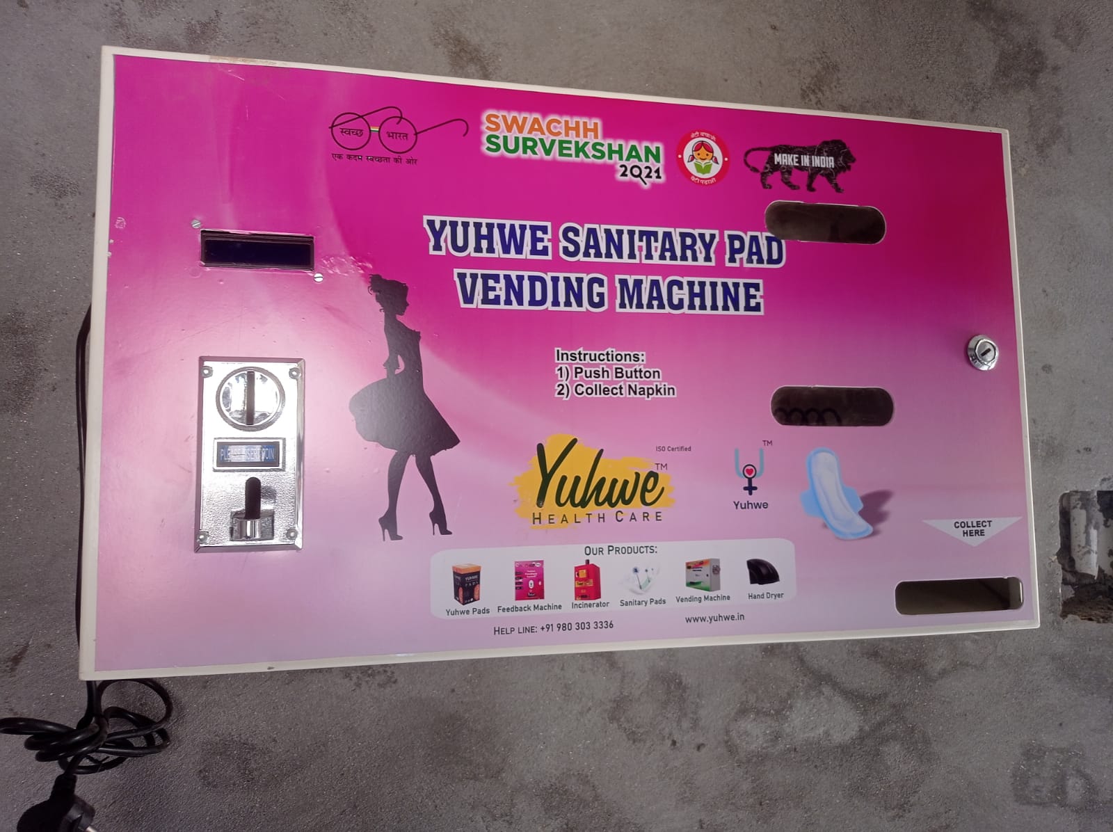 Fazilka introduces sanitary pad vending machines, incinerators in CSCs