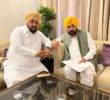 ਵਿਧਾਇਕ ਰਣਬੀਰ ਸਿੰਘ ਭੁੱਲਰ ਵੱਲੋਂ ਮੁੱਖ ਮੰਤਰੀ ਨਾਲ ਮੁਲਾਕਾਤ