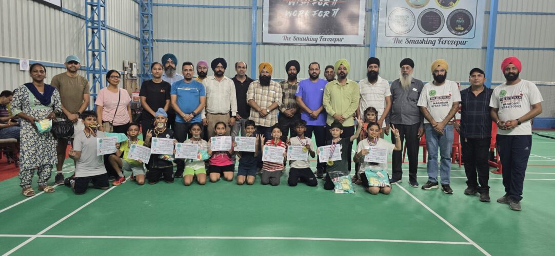 ਬੈਡਮਿੰਟਨ ਲਵਰਜ਼ ਵਲੋਂ ਪੰਜਵਾਂ ਦੋ ਰੋਜ਼ਾ ਜੂਨੀਅਰ ਅਤੇ ਸਬ ਜੂਨੀਅਰ ਟੂਰਨਾਮੈਂਟ ਸ਼ਾਨੋ-ਸ਼ੌਕਤ ਨਾਲ ਸਮਾਪਤ 