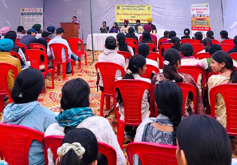 ਕੇਵੀਕੇ ਵੱਲੋਂ ਐਸਬੀਐਸ-ਐਸਯੂ ਵਿਖੇ ਟਿਕਾਊ ਫਸਲਾਂ ਦੀ ਰਹਿੰਦ-ਖੂੰਹਦ ਪ੍ਰਬੰਧਨ ਬਾਰੇ ਜਾਗਰੂਕਤਾ ਮੁਹਿੰਮ ਦੀ ਅਗਵਾਈ
