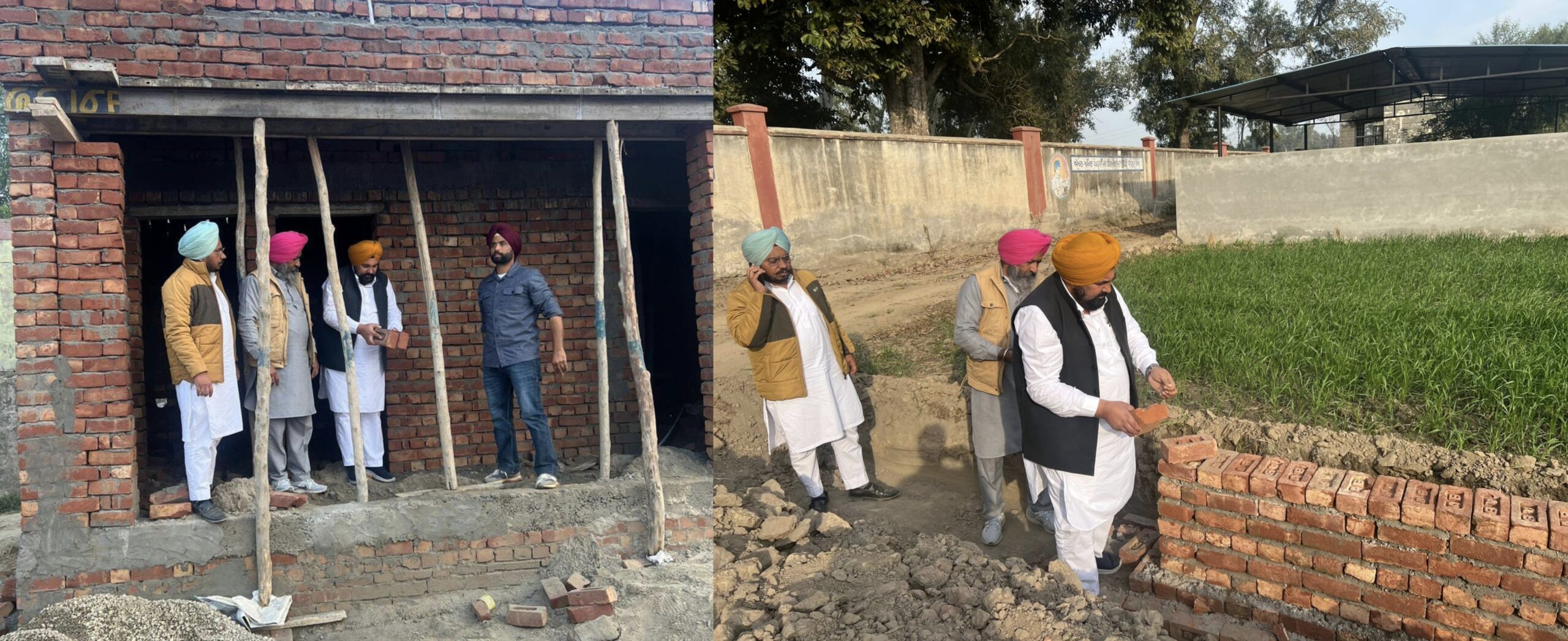 ਪਿੰਡਾਂ ਵਿੱਚ ਬਣ ਰਹੇ ਖੇਡ ਸਟੇਡੀਅਮਾਂ ਦਾ ਜ਼ਿਲ੍ਹਾ ਯੋਜਨਾ ਬੋਰਡ ਦੇ ਚੇਅਰਮੈਨ ਹਰਜਿੰਦਰ ਸਿੰਘ ਘਾਂਗਾ ਵੱਲੋਂ ਨਿਰੀਖਣ