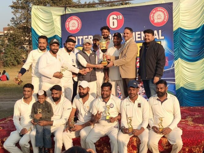 फिरोजपुर मंडल में छठी इंटर डिपार्टमेंटल टी-20 लीग टूर्नामेंट का सफल आयोजन।