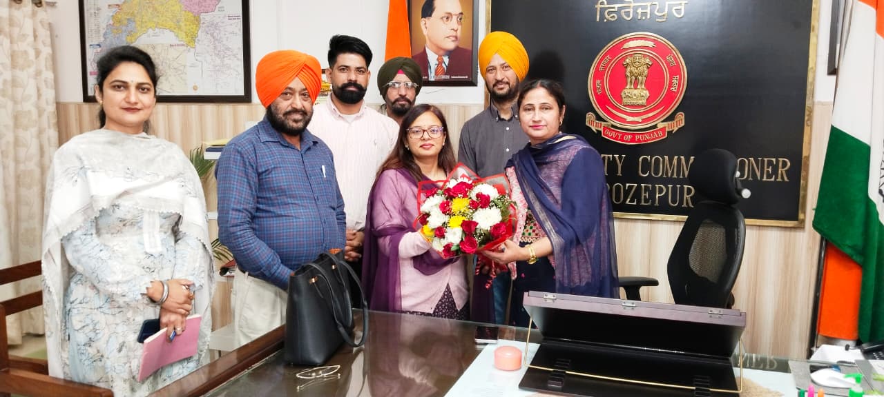 ਅਮਨਦੀਪ ਕੌਰ (ਪੀ.ਸੀ.ਐਸ.) ਨੇ ਵਧੀਕ ਡਿਪਟੀ ਕਮਿਸ਼ਨਰ (ਜ) ਫ਼ਿਰੋਜ਼ਪੁਰ ਦਾ ਚਾਰਜ ਸੰਭਾਲਿਆ