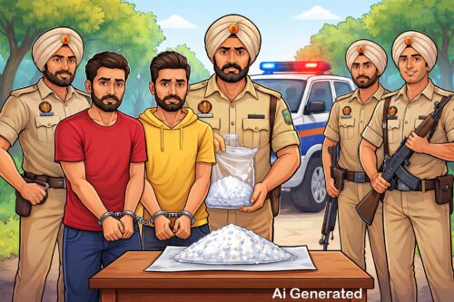 ਫਿਰੋਜ਼ਪੁਰ ਪੁਲਿਸ ਵੱਲੋਂ ਆਈਸ ਡਰੱਗ ਸਮੇਤ ਦੋ ਵਿਅਕਤੀ ਗ੍ਰਿਫ਼ਤਾਰ