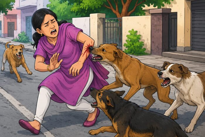 ਫਿਰੋਜ਼ਪੁਰ ‘ਚ ਆਵਾਰਾ ਕੁੱਤਿਆਂ ਦਾ ਹਮਲਾ, ਮਹਿਲਾ ਜ਼ਖ਼ਮੀ, ਇਕ ਵਿਅਕਤੀ ਖ਼ਿਲਾਫ਼ ਕੇਸ ਦਰਜ