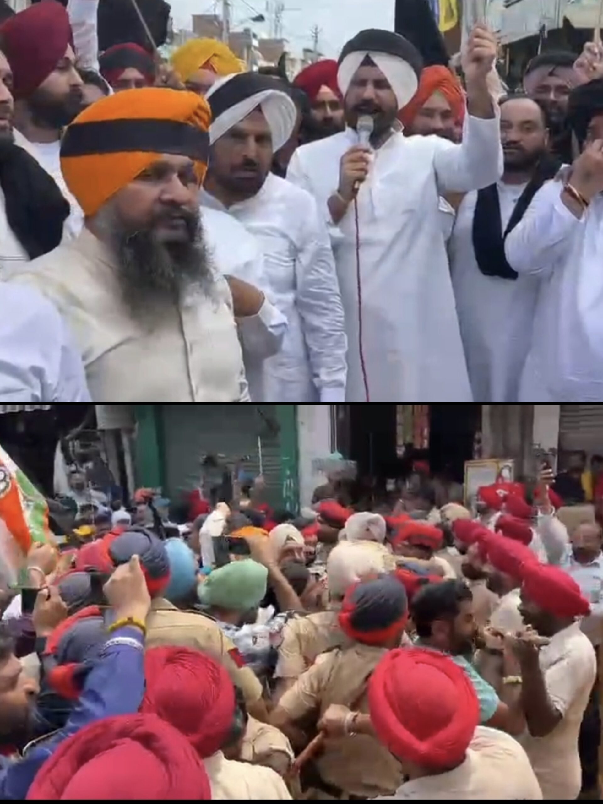 ਦਾਣਾ ਮੰਡੀ ’ਚ CM ਮਾਨ ਦਾ ਪ੍ਰੋਗਰਾਮ, ਬਾਹਰ ਕਾਂਗਰਸ ਦਾ ਰੋਸ ਪ੍ਰਦਰਸ਼ਨ
