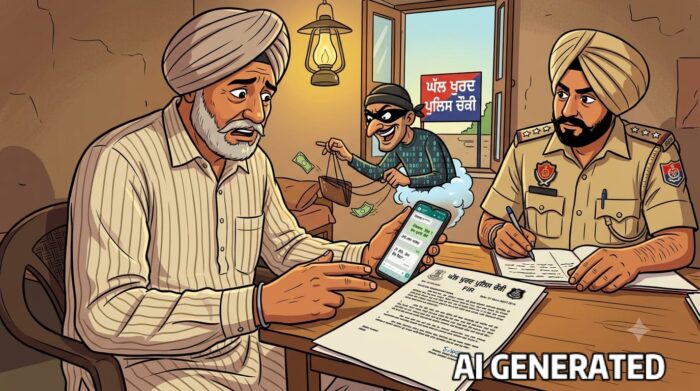 ਫਿਰੋਜ਼ਪੁਰ ਦੇ ਘੱਲ ਖੁਰਦ ’ਚ ਸਾਈਬਰ ਠੱਗੀ, ਰਿਸ਼ਤੇਦਾਰ ਬਣ ਕੇ ਮਾਰੀ 1 ਲੱਖ ਰੁਪਏ ਦੀ ਠੱਗੀ