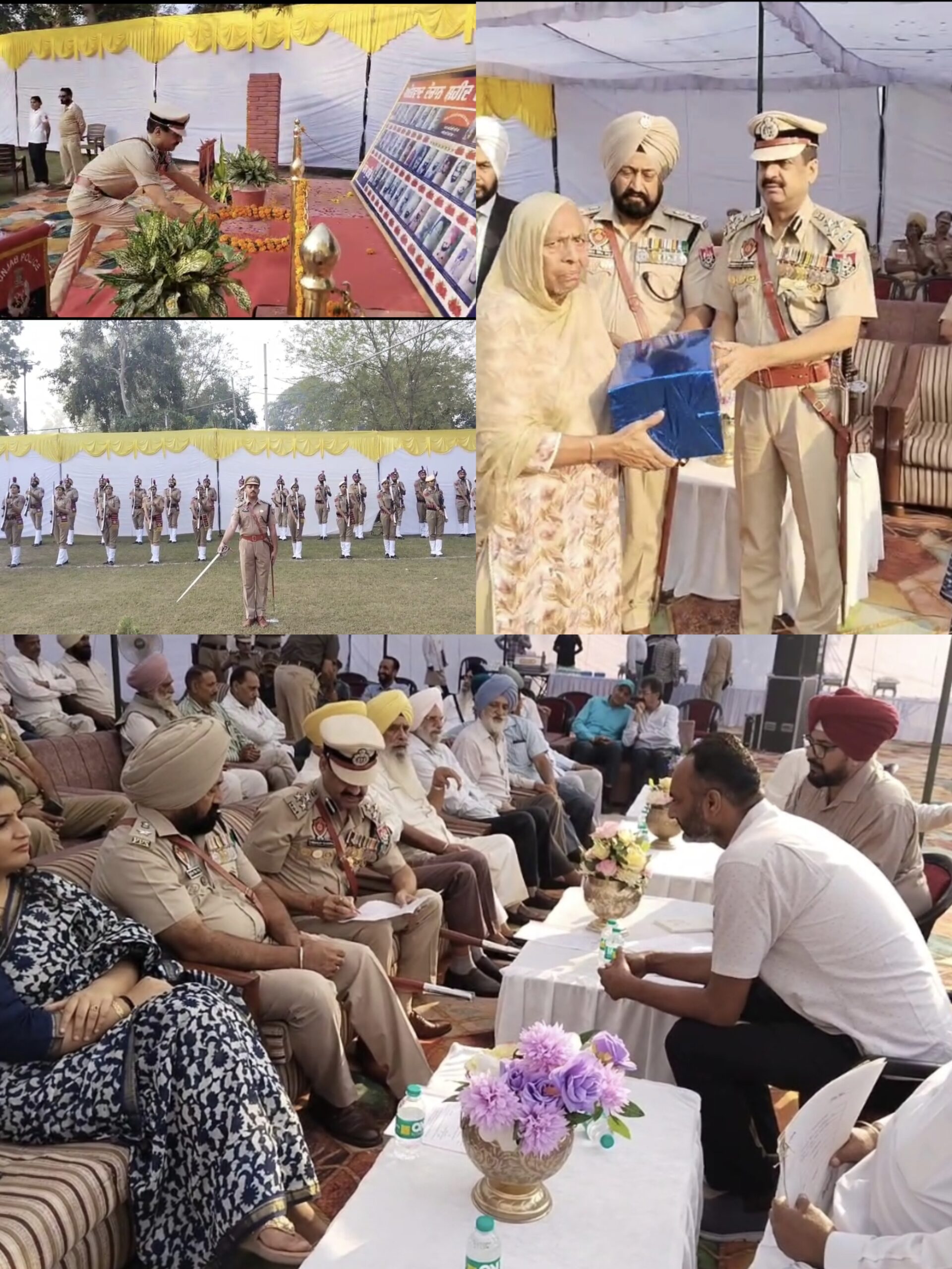 ਫਿਰੋਜ਼ਪੁਰ ਪੁਲਿਸ ਲਾਈਨ ’ਚ ਸ਼ਹੀਦ ਪੁਲਿਸ ਜਵਾਨਾਂ ਨੂੰ ਸ਼ਰਧਾਂਜਲੀ, ਪਰਿਵਾਰਾਂ ਦੀਆਂ ਮੁਸ਼ਕਿਲਾਂ ਸੁਣੀਆਂ